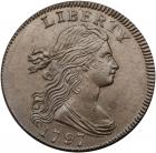 1797 S-120a R3 Reverse of 1796, Plain Edge. PCGS MS65