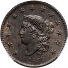1831 N-7 R1 PCGS graded MS64 Brown. PCGS MS64