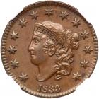 1833 N-5 R1 NGC graded MS63 Brown