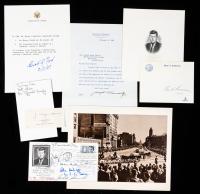 Kennedy, John F. Superb Collection of Autographs of the Men & Women Behind The President, and The Warren Report