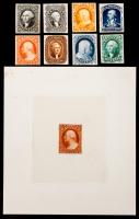 1857-60 Proof Group
3&Acirc;&cent; large die proof plus 1&Acirc;&cent;-90&Acirc;&cent; small card proofs.