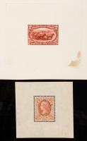 1863-1900 Proof & Essay Group.
2&Acirc;&cent; Trans-Mississippi large die, 3c Washington essay & 1863 woodcuts group.