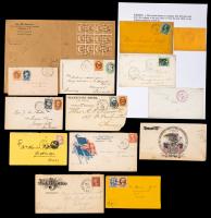 US Group Of About 80 Interesting Covers.
Mostly 19th & early 20th century items with advertising, mourning, patriotic, etc., co
