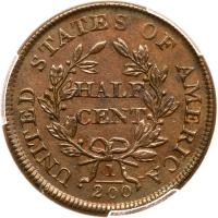 1805 C-4 R2- Large 5 with Stems PCGS graded AU55 - 2