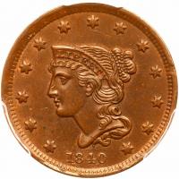 1840 N-4 R3- Small Date PCGS UNC Detail Scratch