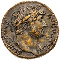 Hadrian. &Atilde; Sestertius (25.82 g.), AD 117-138