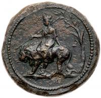 Diva Faustina I. &Atilde; Medallion 39 mm (46.13 g), died AD 140/1 - 2
