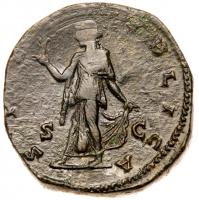 Commodus. &Atilde; As (11.84 g.), as Caesar, AD 166-177 - 2