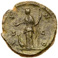 Crispina. &Atilde; Dupondius (11.31 g), Augusta, AD 178-182 - 2