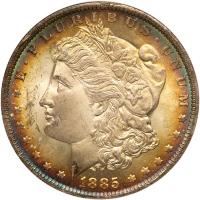 1885-O Morgan $1 NGC MS65