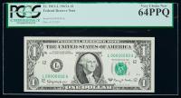 Choice Unc $1 FRN Serial #2