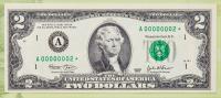 The lowest serial numbered complete set of matched $2 Notes - 2
