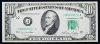 Serial #10 on a Ten printed on District #10 PMG 65 EPQ.