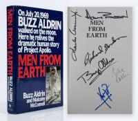 "MEN FROM EARTH": Book Signed by the Crews of Apollo 11 and Apollo 12
Armstrong, Aldrin, Collins, Conrad, Bean, Gordon. LOA by