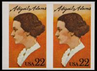1985, 22&Acirc;&cent; Abigail Adams, imperf pair