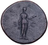 Plotina. &Atilde; Sestertius (23.01 g), Augusta, AD 105-123 - 2