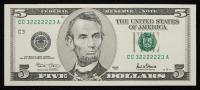$1 1999 FRN L32222223T PMG 68 EPQ + $1, $5 32222223s