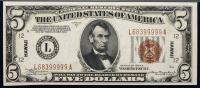 Pair of $5 and $10 FRNs with the HAWAII overprint