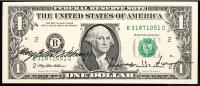 Octet of $1 1999 FRNs with dual Courtesy Autographs