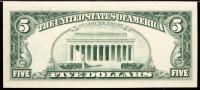 $5 Small Head Misaligned STAR note - 2