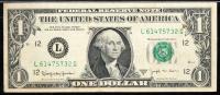 Ten $1 FRNs with Offset Printings
