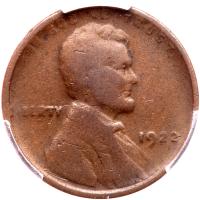 1922 Lincoln 1C. No D. Strong Reverse PCGS VG10