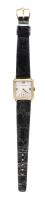 Men's Vintage Gerard Perregaux Classic 14K Yellow Gold Tank Watch, 1940s in Excellent Working Condition.