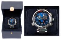 Louis Vuitton: Men's Tambour for the Louis Vuitton Cup Regatta, Fine Condition in Original Box and Outer Box, Model # Q1