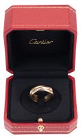 Vintage Cartier Trinity Ring in White, Yellow and Rose Gold - 2
