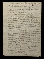 Rare ALS by Father Josef Barona, San Diego Mission 1806 to Father Thomas de la Pe&Atilde;&plusmn;a, Founder of Mission Santa Clara de Asis, Al