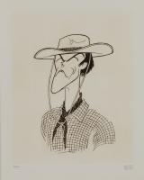 Hirschfeld, Al. "
Clint Eastwood" Signed & Numbered Lithograph.