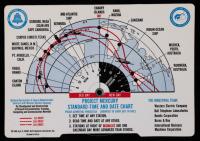Rare, Mint, Project Mercury Standard-Time and Date Pocket Chart Made by S.C Hight of Bell Telephone Laboratories, Inc. 1960