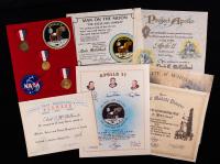 Eighteen (18) Mission Recognition Certificates Awarded to Clark McClelland from Mostly NASA, but also Martin Marietta, Grumman &