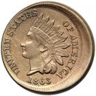 1863 Indian Cent. NGC MS62