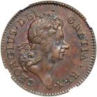 1722 Wood's Hibernia Halfpenny with Harp Left Martin 4.2-Bd.1 Rarity-5 NGC graded AU58