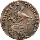 1787 Immunis Columbia with Eagle Reverse Breen-1137 Electrotype Copy VF35