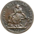 1781 North American Token Breen-1144 VF30