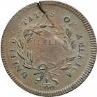 Liberty Cap Half Cent 1795 C-5b No Pole with Thick Planchet R4 PCGS Genuine Unc Details, Planchet Flaw - 2