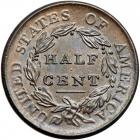 Classic Head Half Cent 1809 C-6 R1. PCGS MS65 - 2