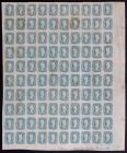Confederate States, 1863, 10&cent; blue, sheet of 100