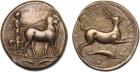 Sicily, Messana (c.420-413 BC), Silver Tetradrachm, 17.5g.