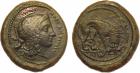 Sicily, Morgantina (c.339/8-317 BC), &AElig; Hemidrachm, 17.6g.