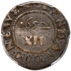 1652 Massachusetts Oak Tree Shilling Noe-9 Rarity-5 PCGS Genuine, VF Details, Filed Rims - 2