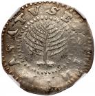 1652 Massachusetts Pine Tree Shilling Noe-11 Rarity-4 NGC XF Details, Improperly Cleaned