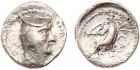 Parthian Kingdom. Arsakes I. Silver Obol (0.50 g), 247-211 BC Choice VF