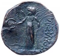 Parthian Kingdom. Artabanos I (Arsakes II). &Atilde; Dichalkon (3.8 g), 211-185 BC Choi - 2