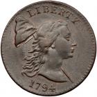 1794 S-19b R4 Head of 1793, Edge of 1794 PCGS AU53