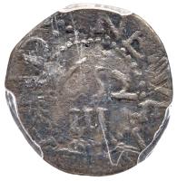 1652 Massachusetts Oak Tree Threepence All 3 S's Correct Noe-25 Rarity-6 PCGS VG - 2