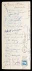 1932 Brooklyn Dodgers, 26 Team Signatures Including 7 Hall of Famers: Stengel, Carey, Hoyt, Vance, Lopez, Kelly & Wilson