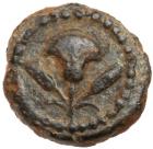 Judaea, Hasmonean Kingdom. John Hyrcanus I (Yehohanan). &AElig; 1/2 Prutah (0.59 g), 134-104 BCE - 2
